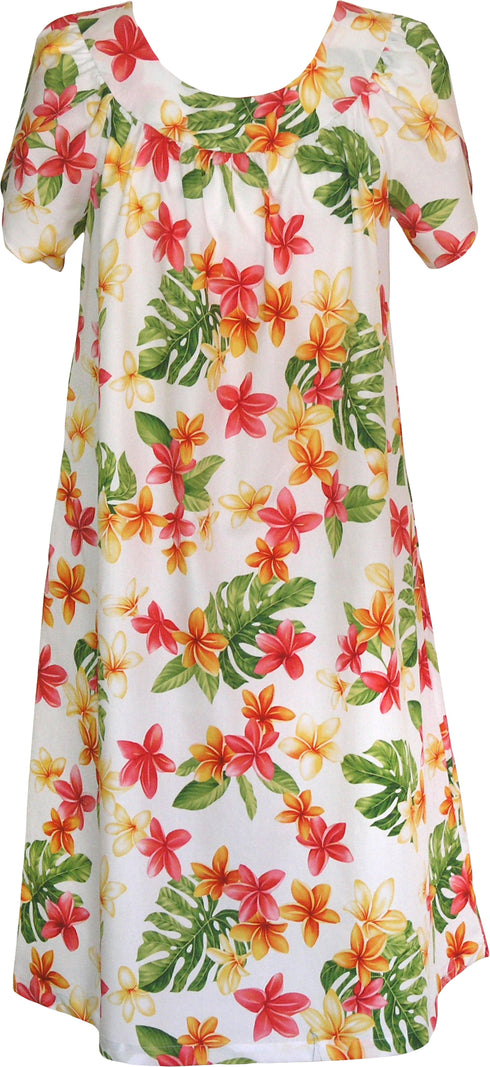 RJC Women's Rainbow Plumeria Muumuu Dress
